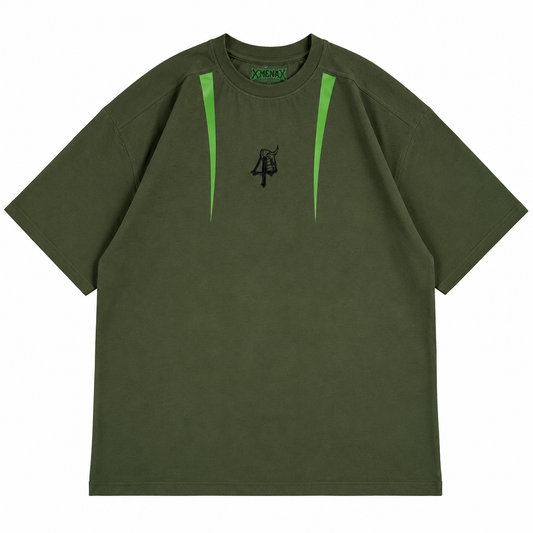 GREEN SCAR T-SHRIT