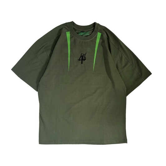 GREEN SCAR T-SHRIT