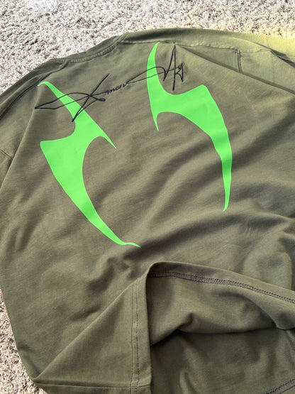 GREEN SCAR T-SHRIT